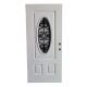 Fiberglass Door with Oval Black Iron Insert 36 in.