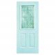 Steel Door Brass Half Lite 36in x 80in
