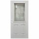 Steel Door Nickel Half Lite 36in x 80in