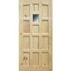 Elisabethan Door Curve-Top Vision Panel 30in x 80in