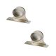 Chrome Crank Ends 1in 2pk
