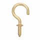 Cup Hook Brass 2in
