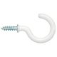 Cup Hook White 1-1/2in