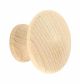 Knob Unfinished Wood 1-1/4in (BP811WD) pair