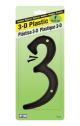 Number 3 House Plastic 4in