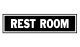 Sign Rest Room 2in x 8in (79196)
