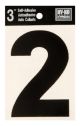 Number 2 Self Adhesive 3in