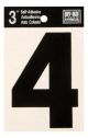 Number 4 Self Adhesive 3in