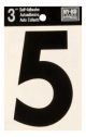 Number 5 Self Adhesive 3in