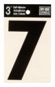 Number 7 Self Adhesive 3in