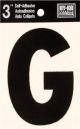 Letter G Self Adhesive 3in