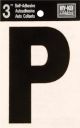 Letter P Self Adhesive 3in