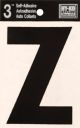 Letter Z Self Adhesive 3in