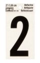 Number 2 Reflective 2in