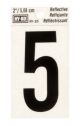 Number 5 Reflective 2in