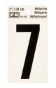 Number 7 Reflective 2in