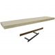 Floating Shelf Light Oak 9.5in x 39.5in