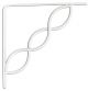 Shelf Bracket Scroll White 8in (5374285)