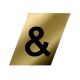 Ampersand Black/Gold 1-1/2in