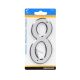Number 8 Nail On Reflective 4in