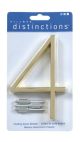 Number 4 House Brass 5in