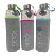 Glass Bottle With Fabric Holder Assorted