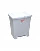 Millenium Trash Bin with Pedal White 23lt