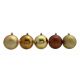 Christmas Ball Decorations Glittered Matte Shiny 6pc (130-9502065)
