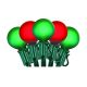 Globe Light Set Red/Green 24in 25 lights