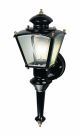 Heath Zenith Glass Motion Sensing Coach Light Black (HZ-4150-BK)