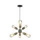 Xtricity Freedom Pendant Fixture 6 Lights Antique Brass (5-90114)