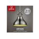 Pendant Fixture 1-Light Brush Nickel (3000175)