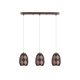 Pendant Lamp 3 light Metal Dark Brown (8732BR-3H)
