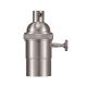 Globe Electric Pendant Socket 1 light Brush Nickle Metallic (3000169) (60703)