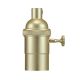 Globe Electric Pendant Socket 1 light Matte Brass (3000185) (60701)