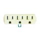 Triple Tap Outlet 2 Pole Adapter with Lug