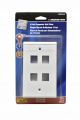 Wall Plate 4 Port Datacom White (3213865)