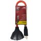 Three Outlet Power Block Extension Cord 2ft 12/3