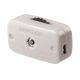 White Miniature Feed-Thru Cord Switch