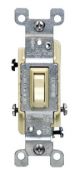 Ivory 3-Way Grounded Quiet Toggle Switch 120V