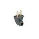 2 Wire Flat Angle Plug 125V Black (84BK)