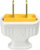 2 Wire Flat Handle Plug White (1912w)