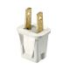 White 2 Wire Plug 2pk