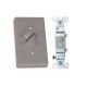 1 Gang Gray Toggle Cover With 3 Way (14218)