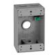 Sigma Weatherproof Metallic Box 4 hole Grey (3424850) (14251)