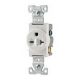 Receptacle 15A 250V White 2 Pole 816W