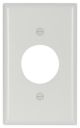 2131W Wall Plate, Standard Size Thermoset Single Receptacle