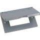 1 Gang Grey Weatherproof Horizontal GFCI Outlet Cover (14249)