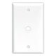 1 Gang Coax Or Telephone Wire Wallplate White 2128W