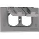 Weatherproof Plate 2 x 4 Grey (3425006)